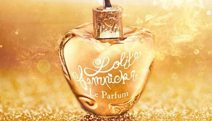 Metallisation: Evening wear by Prad for the festive Lolita Lempicka fragrance