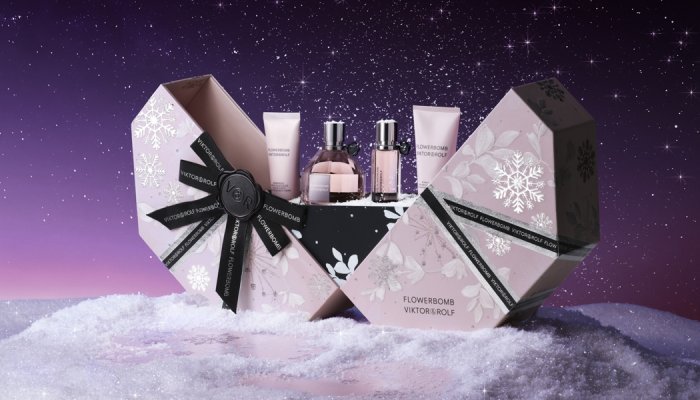 Pure Trade creates the festive outfit for Viktor&Rolf's Flowerbomb