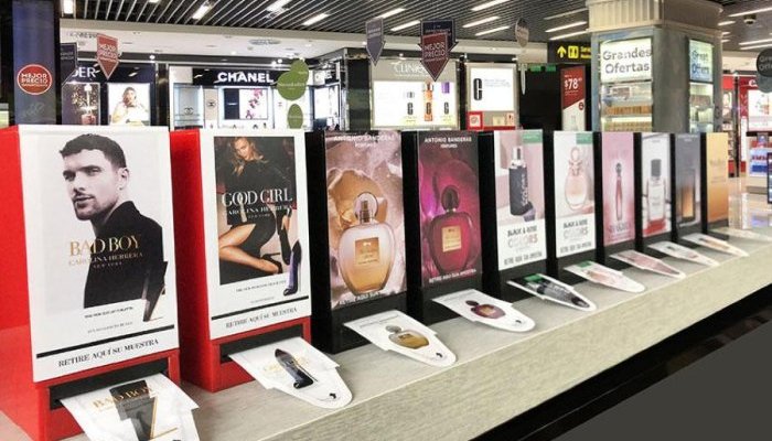 Adhespack offers contact-free in-store fragrance sampling