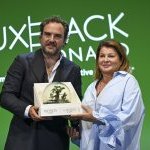 Technicaps a remporté le prix de la meilleure solution d'emballage éco-conçue pour Re-Feel, un pot rechargeable pour produits de soin conçu avec des matériaux entièrement recyclables, dont un gobelet de recharge en cellulose (Photo : Luxe Pack Monaco)