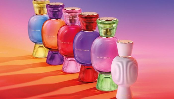 Verescence manufactures gems-like bottles for the Bvlgari Allegra collection