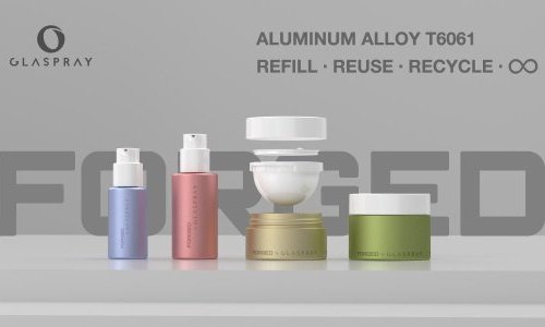 Glaspray debuts new forged aluminum alloy T6061 bottles and jars