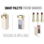 Le concept de la Smart Palette en maquillage s'inscrit dans la volonté de favoriser la recharge : différents cosmétiques - ombre, mascara, blush, rouge à lèvres - sont présentés en un seul boitier compact et rechargeable.